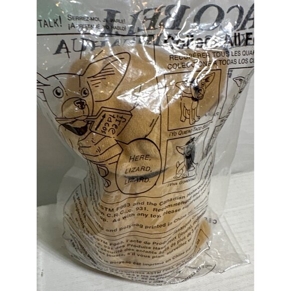 Taco Bell Talking Chihuahua Plush Toy In Original Packaging & Receipt Free Tacos - Picture 4 of 7